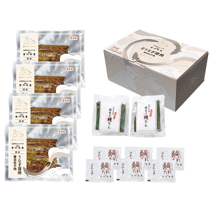 つきじ宮川本廛うなぎ蒲焼詰合せ 360g（鰻おこわ 200g）
